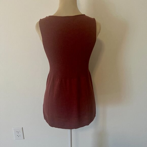 Eileen Fisher Wool Stretch Knit Twinset Cardigan Sweater Sleeveless Top Rib S - Picture 10 of 15